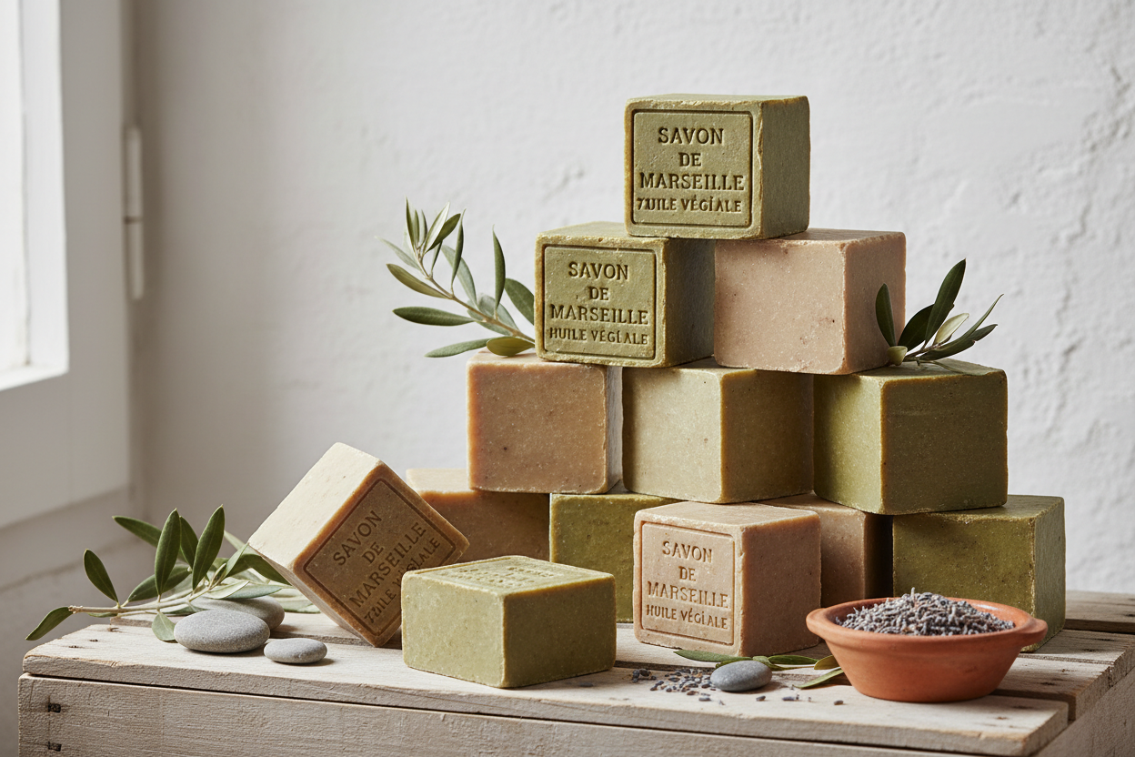 Lot de savon de Marseille