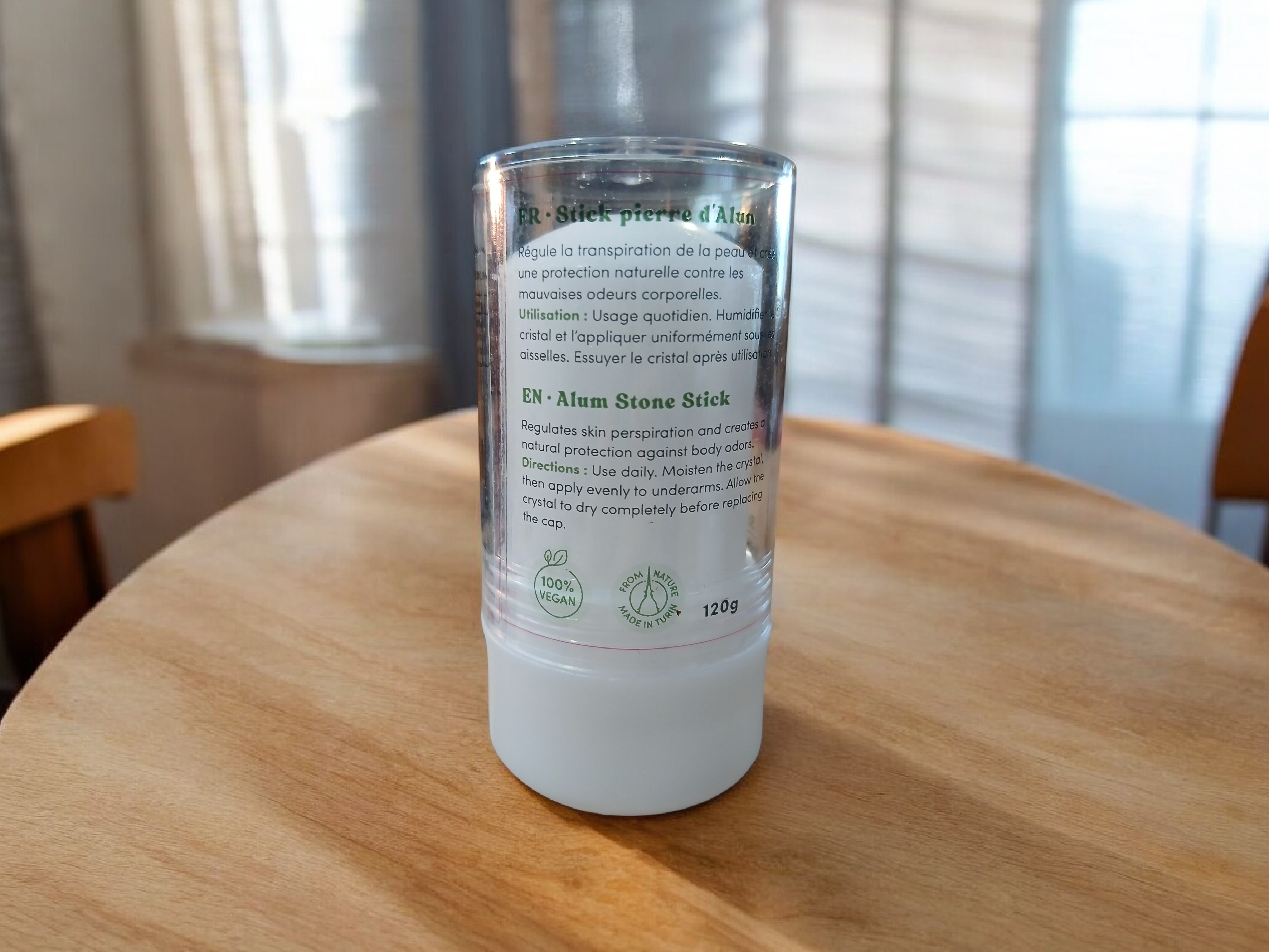 Desodorante natural de piedra de Alumbre