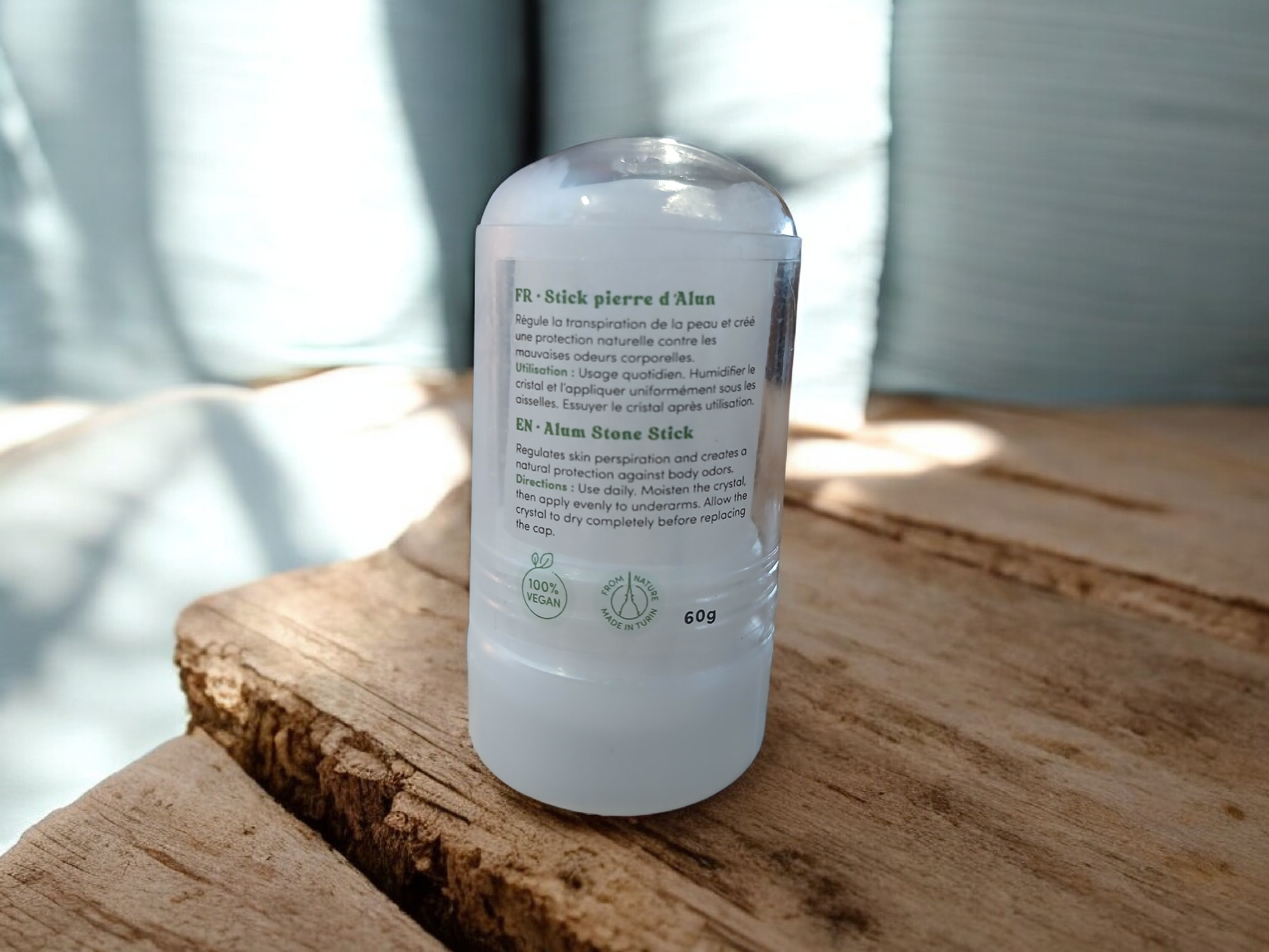 Desodorante natural de piedra de Alumbre